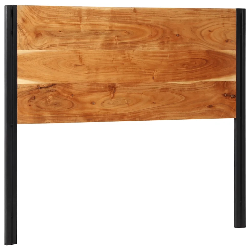 Testiera 120 cm in Legno Massello di Acacia e Ferro