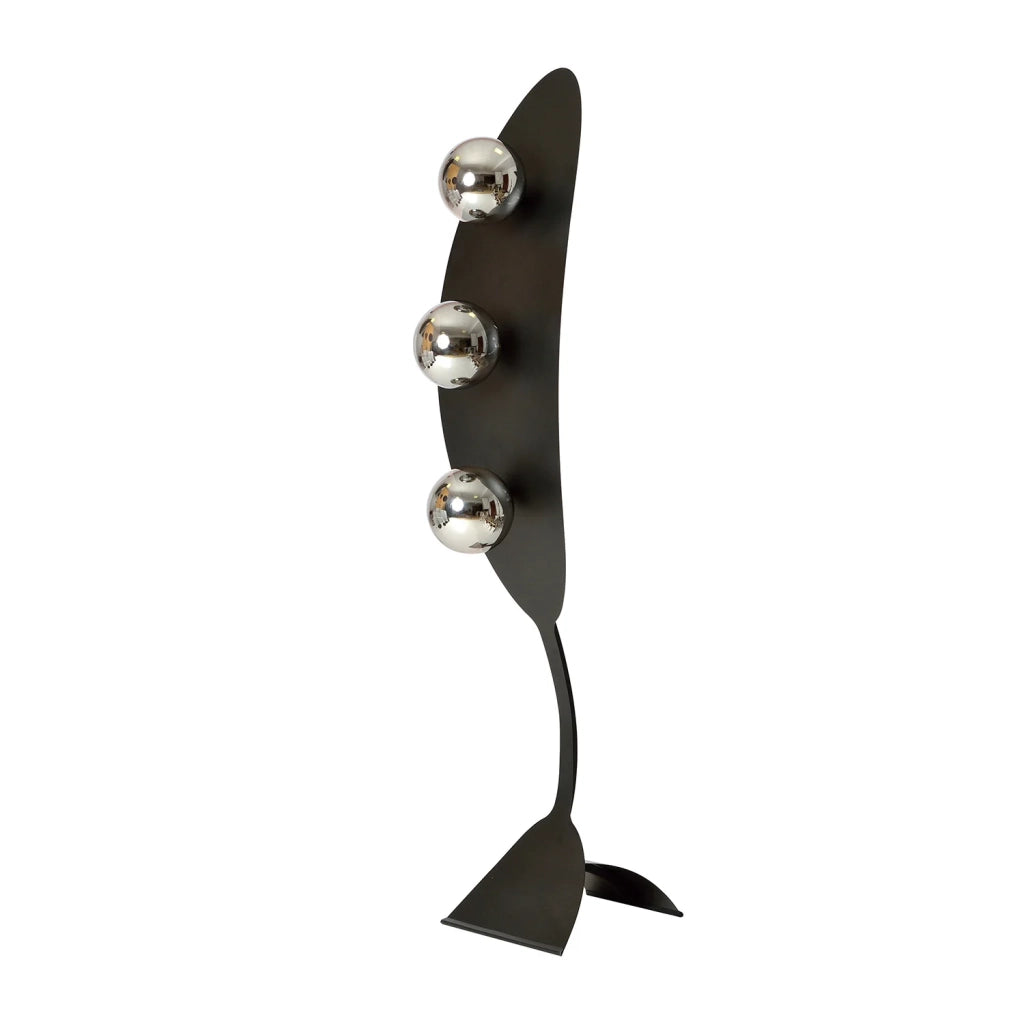 Piantana Minimal Dagda Acciaio Nero Grigio 3 Luci E14 Ip20
