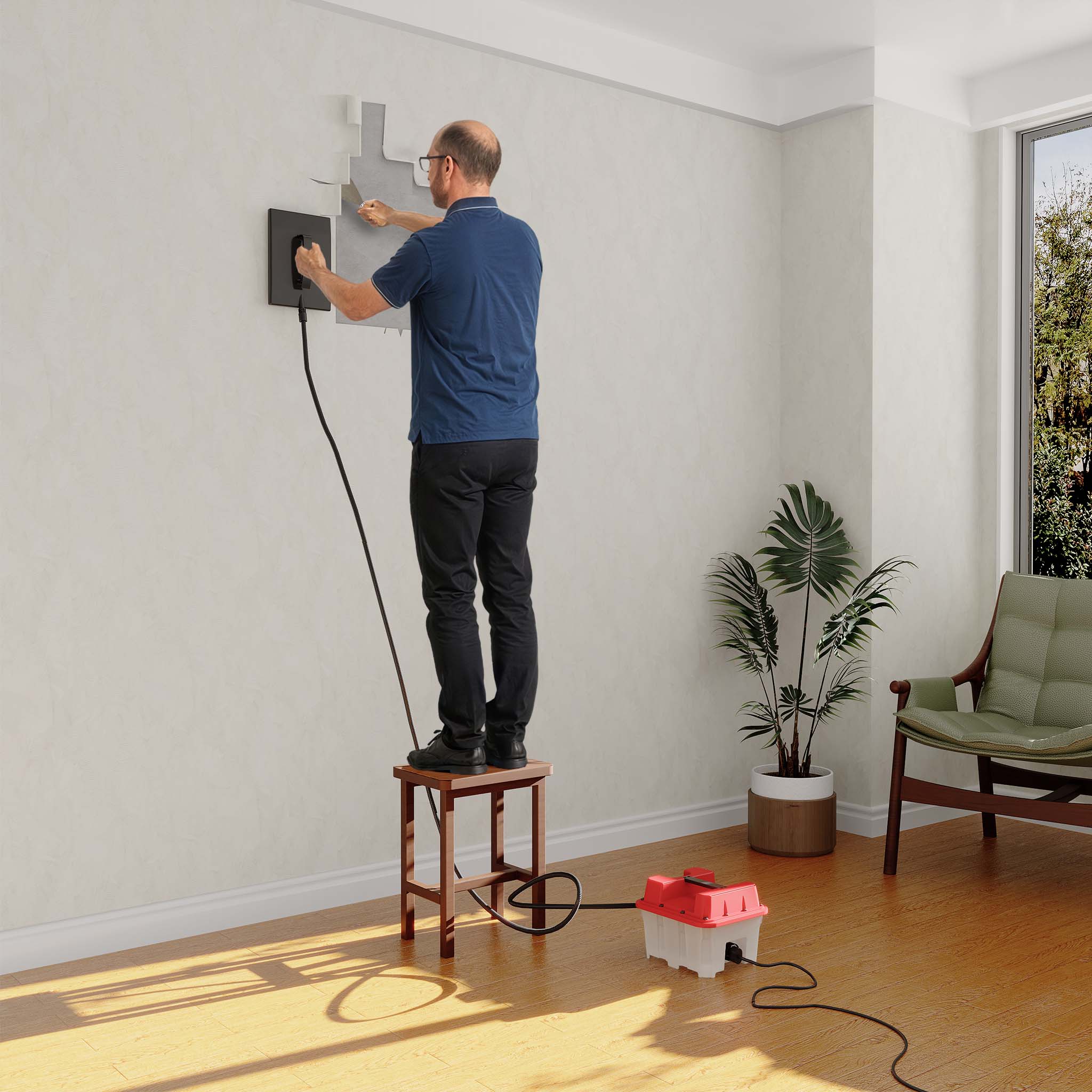 Vaporizzatore per rimozione carta da parati da 2200W 4,5L Staccaparati