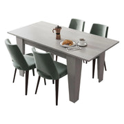 Pizzoli, Tavolo Allungabile Allungabile, 160x80x78h cm Grigio Cemento