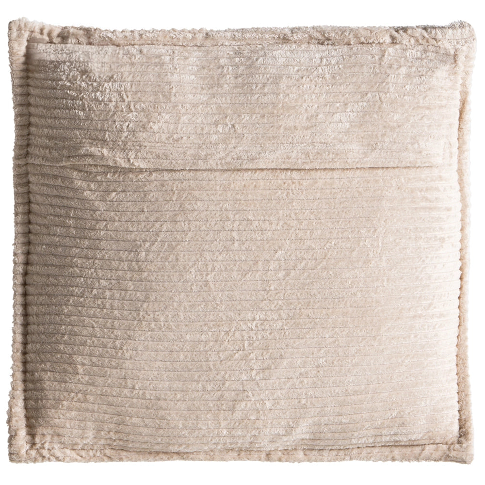 Set di 2 cuscini decorativi in velluto a coste Beige chiaro 45 x 45 cm x 30 cm Accessori decorativi Boho Camera da letto Soggiorno