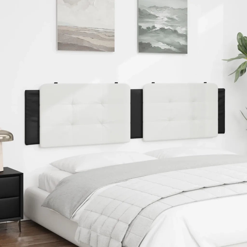 Cuscino Testiera Zadar Nero e Bianco 200 cm in Similpelle CFW4074066