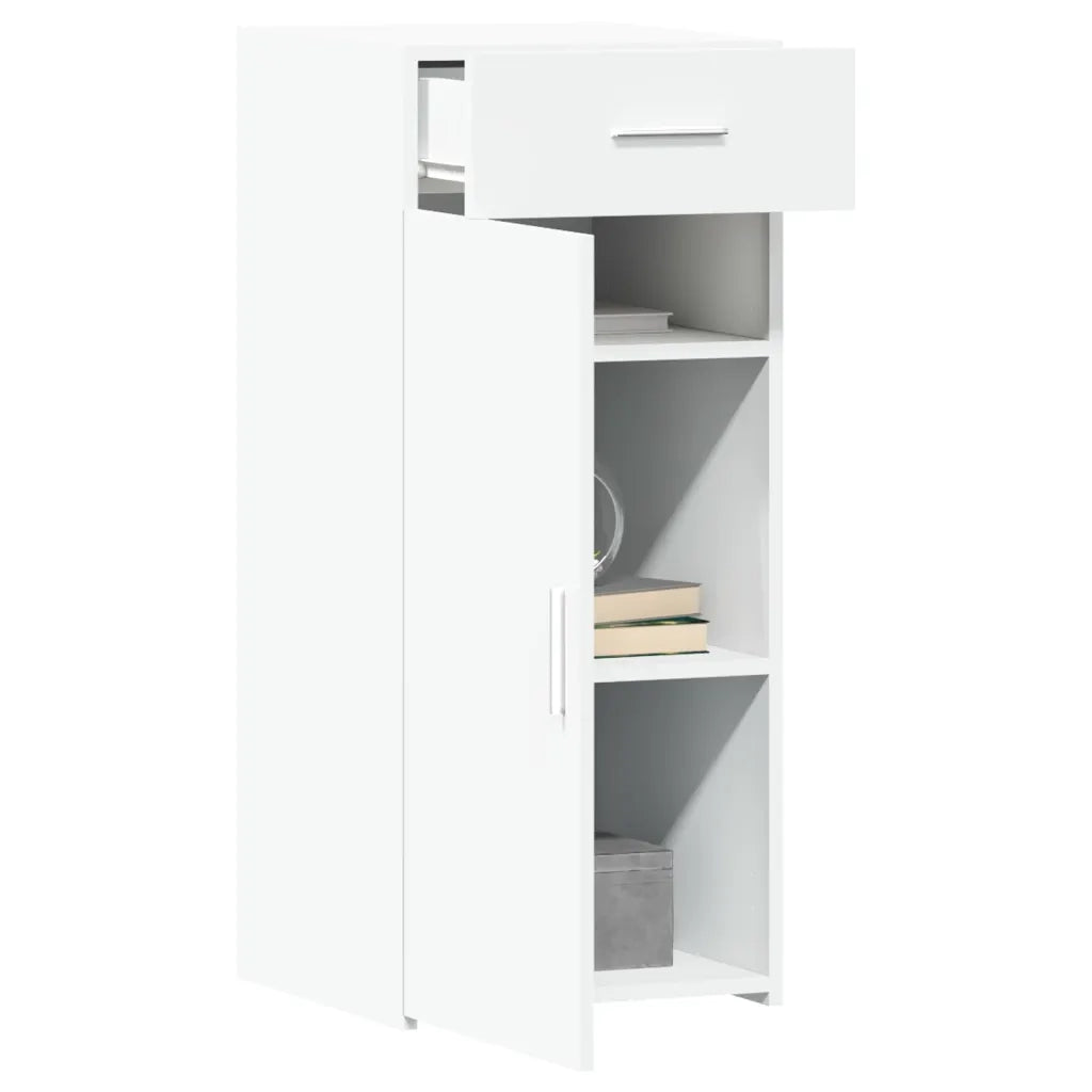Credenza | Madia | Buffet da pranzo | Armadio da pranzo Bianca 40x42,5x93 cm in Legno Multistrato