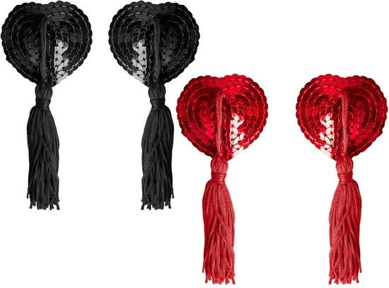 Sticker per tappeto - Adesivo autoadesivo - Comodo - Nero e rosso - Riciclabile - Per uomini - 5 cm