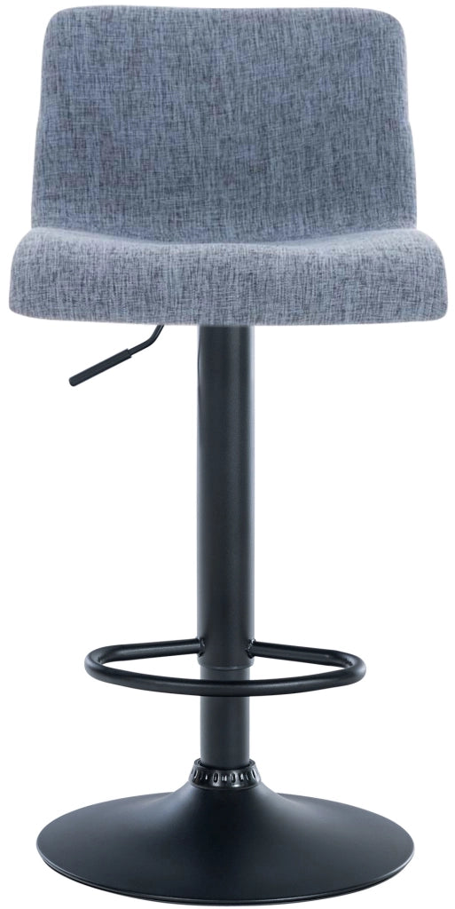 Sgabello HOVER in tessuto blu,Metallo nero opaco