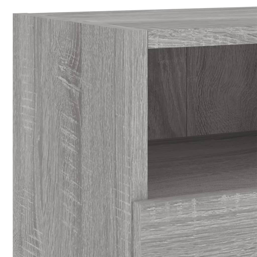 Mobile TV multimediale scaffale TV credenza TV sala da pranzo soggiorno camera da letto 4 pezzi legno ingegnerizzato Sonoma grigio 02_0029247