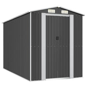 Casetta da giardino cabina ripostiglio casetta da esterno robusta casetta per attrezzi 192 x 357 x 223 cm acciaio zincato antracite 02_0022198