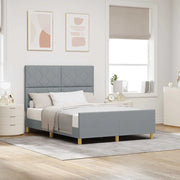 Struttura del letto Grigio chiaro 140 x 200 cm Tessuto 3344809