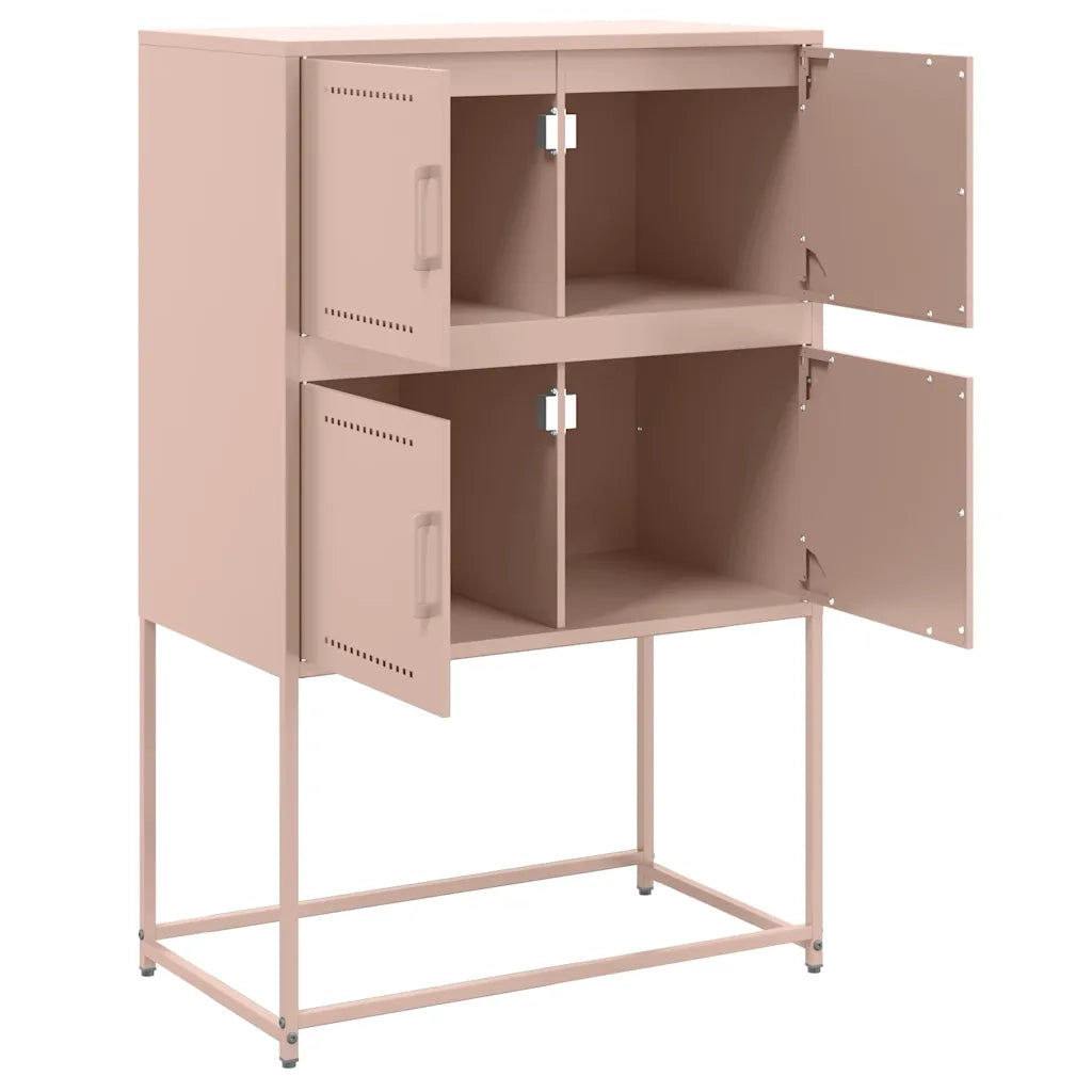 Credenza-Buffet-Armadio da cucina Rosa 68,5x38,5x107 cm in Acciaio 863596