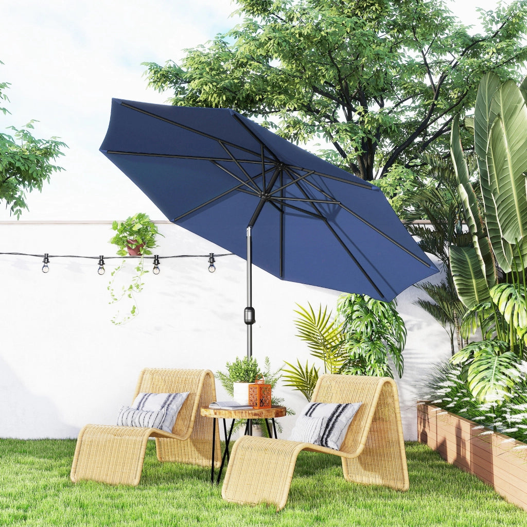 Ombrellone da giardino ¨C Zephmum ¨C Blu ?295x250cm