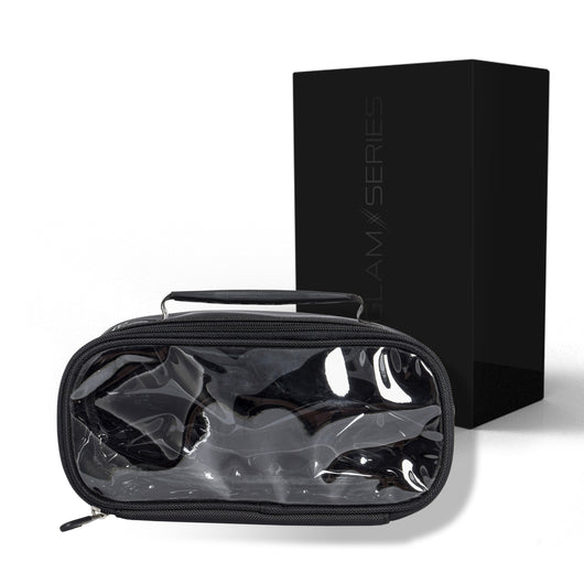 GlamSeries GlamSwitcher Trousse da borsa 270 x 130 x 110 mm, beauty case, astuccio per make-up rivestito in PVC con coperchio trasparente