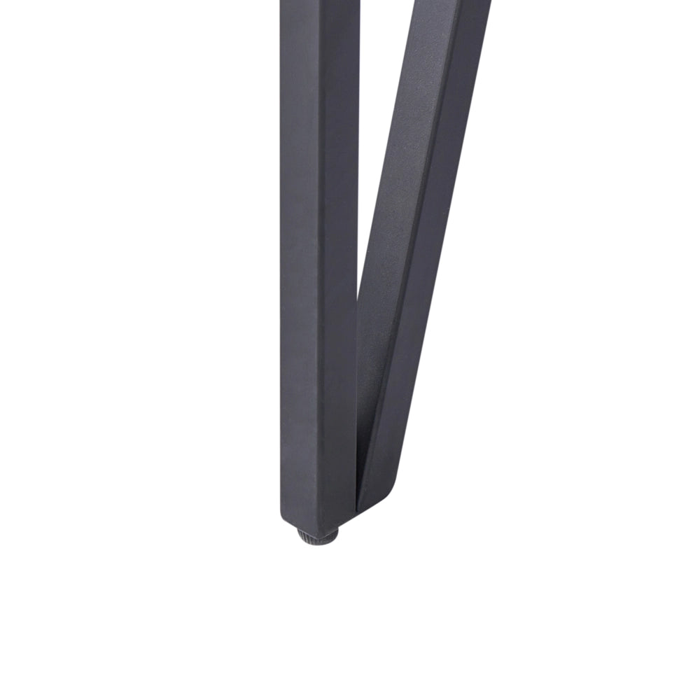 Tavolino da caffè Piano Marrone Gambe a Forcella in Metallo Nero 110 x 60 cm Stile Industriale Rettangolare