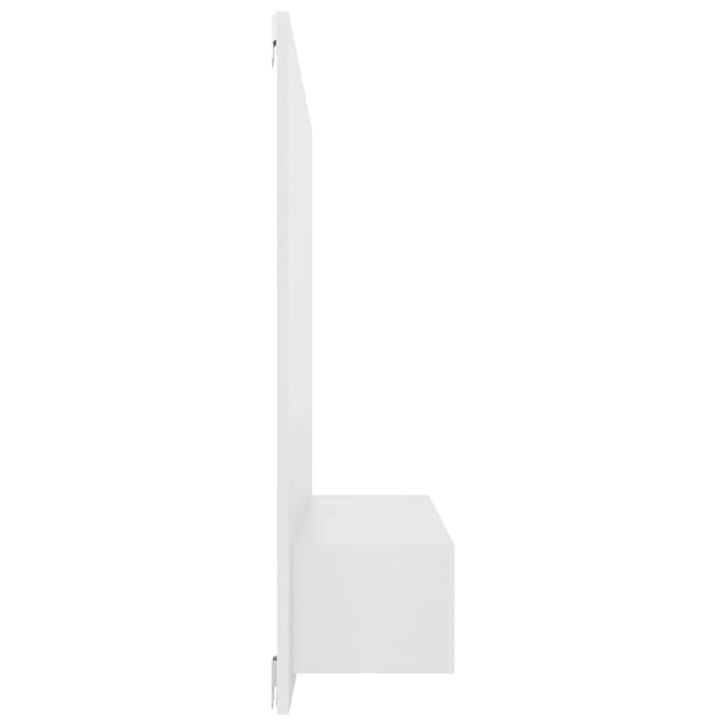 Mobile TV multimediale mensola TV credenza TV montaggio a parete adatto per sala da pranzo soggiorno camera da letto 120 x 23,5 x 90 cm legno ingegnerizzato bianco 02_0027748