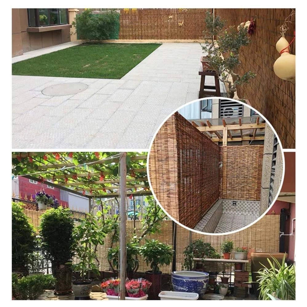 Trade Shop - Tapparella Tenda Arella Avvolgibile In Listelli Di Bambù Naturale 80 X 160 Cm -
