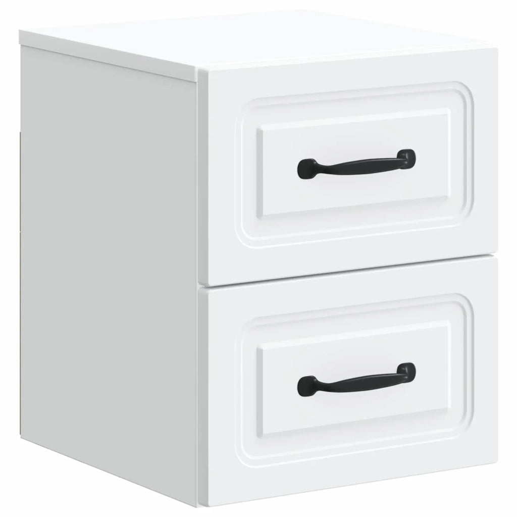 Mobiletto da notte a muro con cassetto Bianco 34,5 x 33 x 40 cm 899315