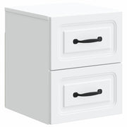 Mobiletto da notte a muro con cassetto Bianco 34,5 x 33 x 40 cm 899315