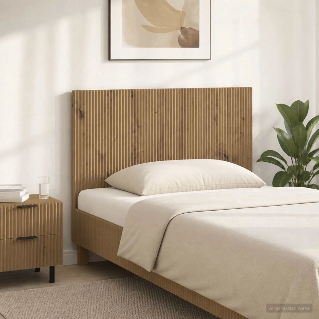 Testiera da Muro ARNHEM Rovere Artigianale Legno ingegnerizzato 896764