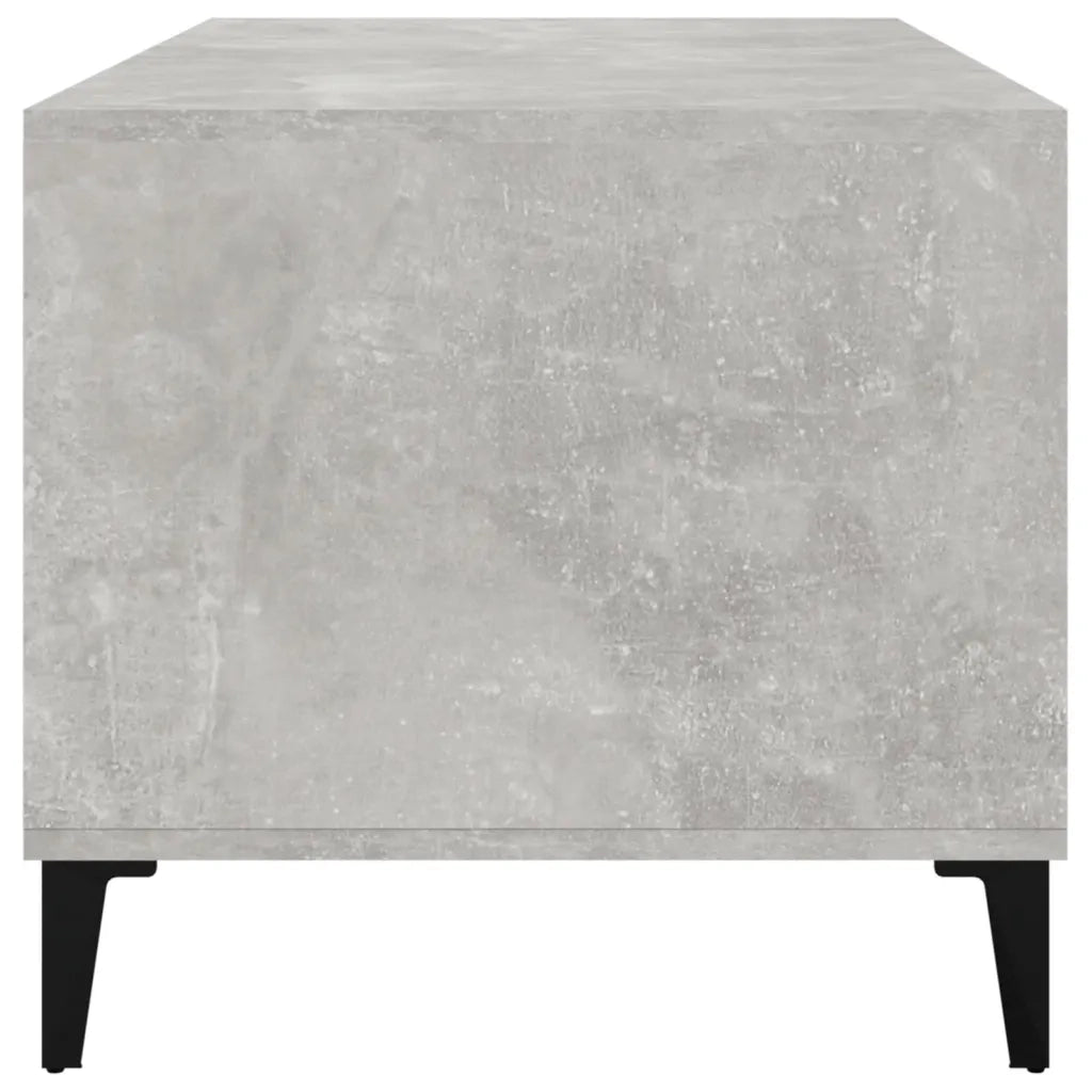 Tavolino Salotto Grigio Cemento 90x49x45 cm Legno Multistrato cod mxl 27000