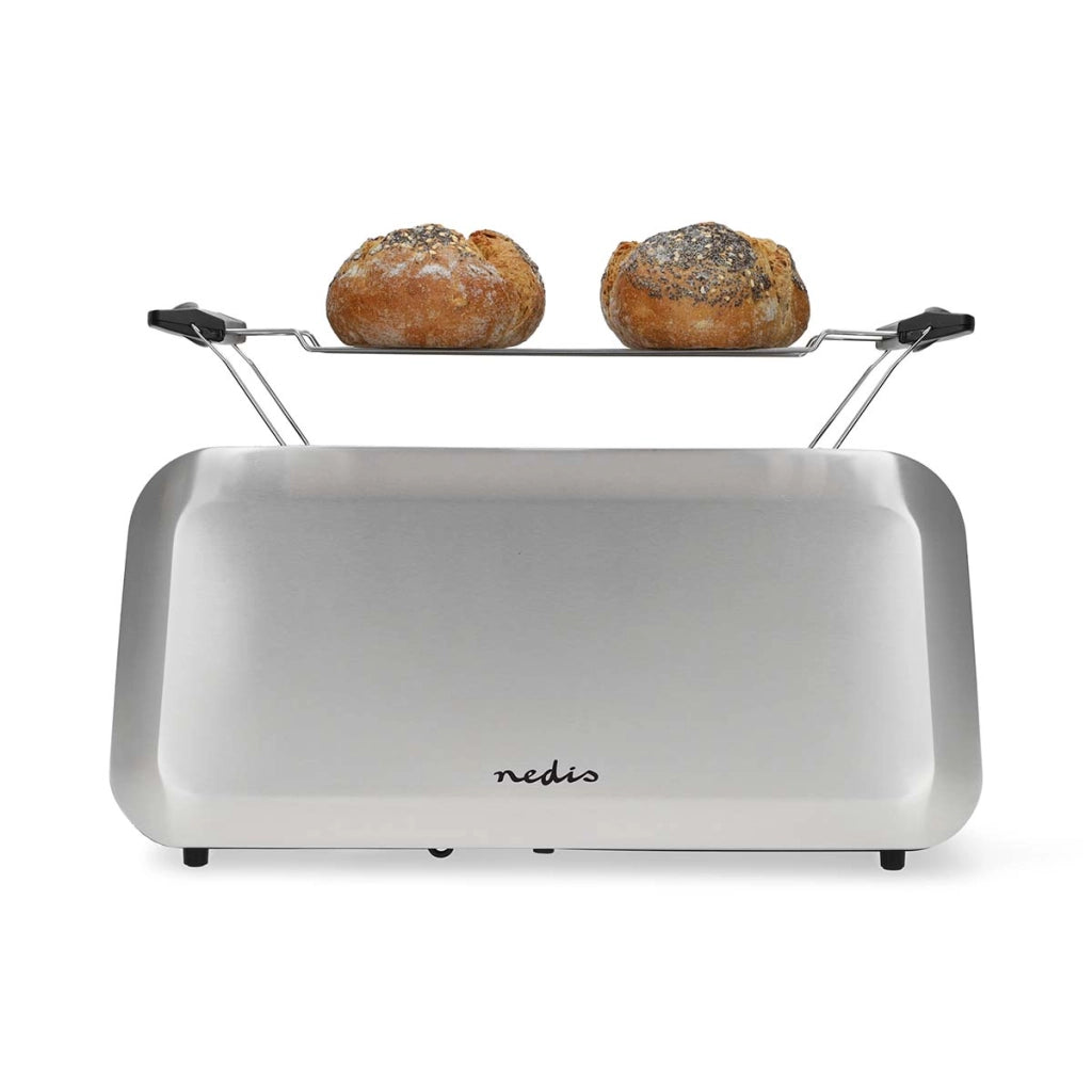 Tostapane con 7 livelli di tostatura 1450W Argento Nedis
