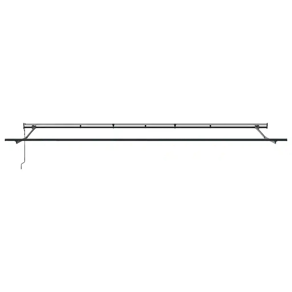 Tenda Retrattile Automatica Antracite e Bianco 600x300 cm 3310245