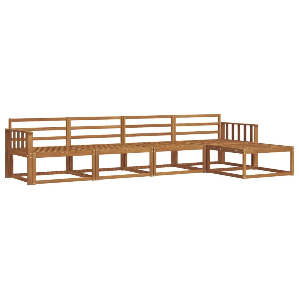 Set di divani da esterno 5 pcs Naturale