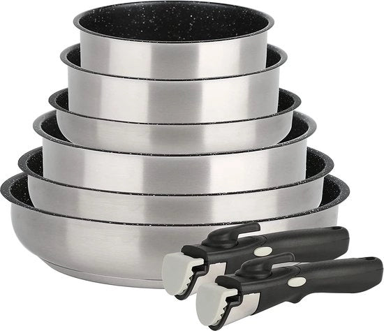 Set di pentole antiaderenti / Set di padelle, PFAS libero, resistente al lavastoviglie