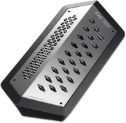 Rasp universale con 2 facce, nero in acciaio inossidabile - Dimensioni 23,3 x 11 x 5,5 cm con contenitore di raccolta