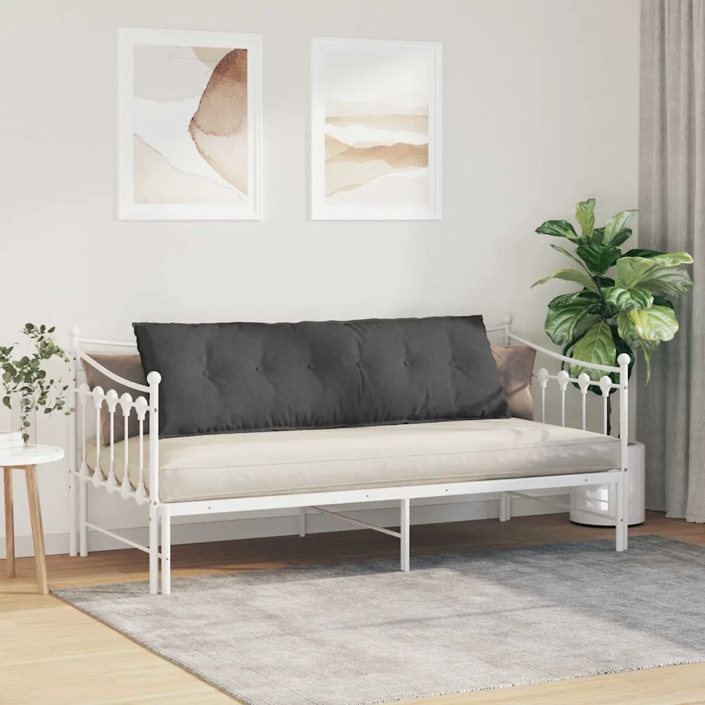 Cuscino per Schiena Grigio scuro 160 x 50 cm Tessuto in Cords 42014909