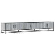 Mobile TV multimediale mensola TV credenza TV sala da pranzo soggiorno camera da letto Sonoma 240 x 35 x 41 cm legno ingegnerizzato grigio 02_0028442