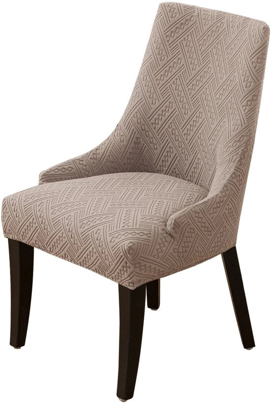 Lint patroon per poltrona, copertura per poltrona a maglia, stile 2, colore sabbia, materiale polyester.