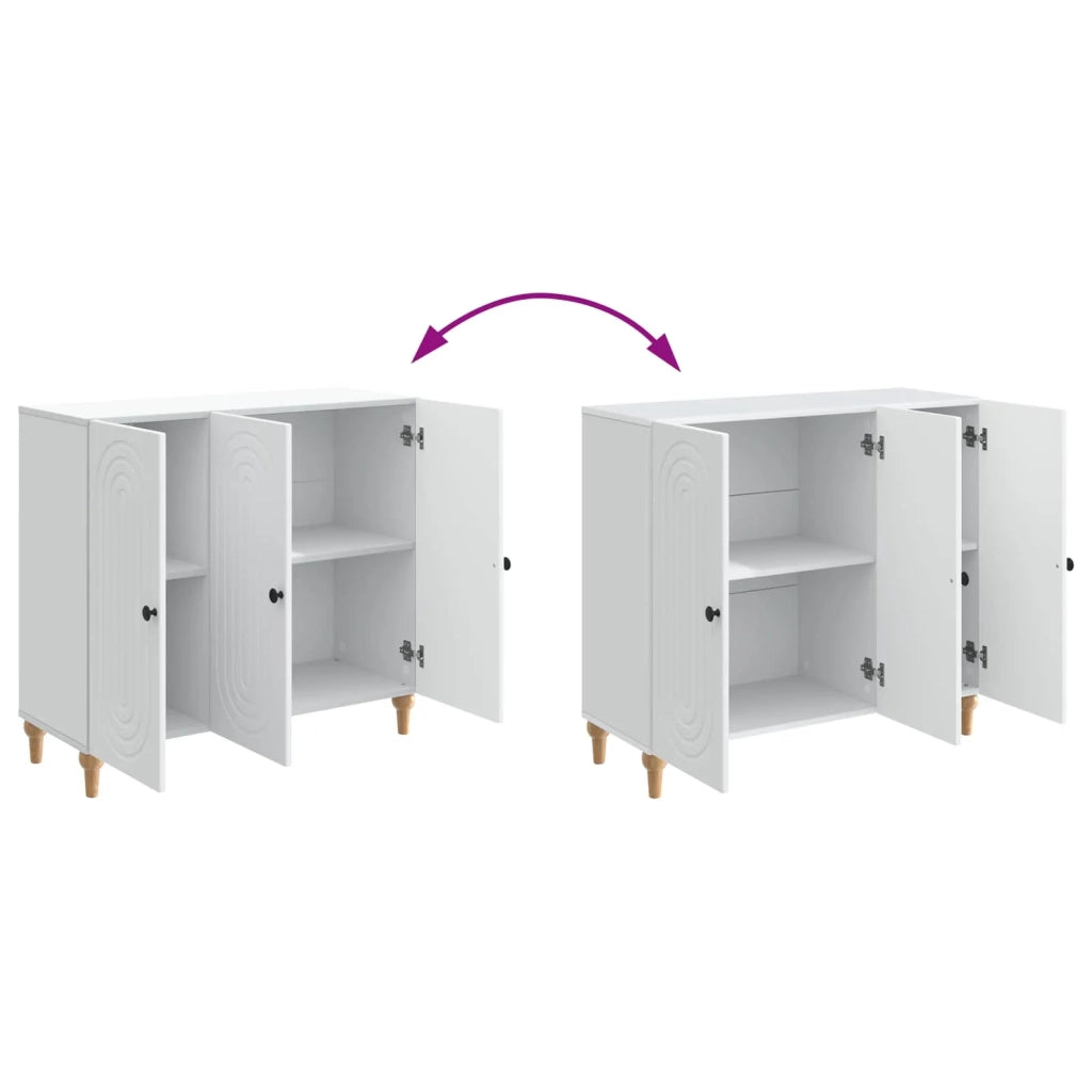 Credenza Bianco 89 x 34,5 x 80 cm Legno ingegnerizzato 894185