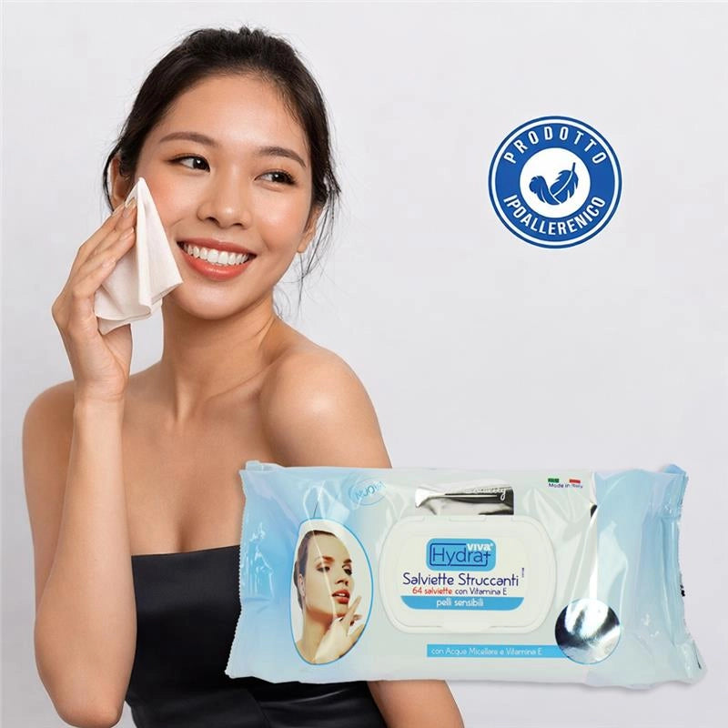 MAURY'S KIT 6CF SALVIETTE DETERGENTI UMIDIFICATE STRUCCANTI PER PELLI SENSIBILI