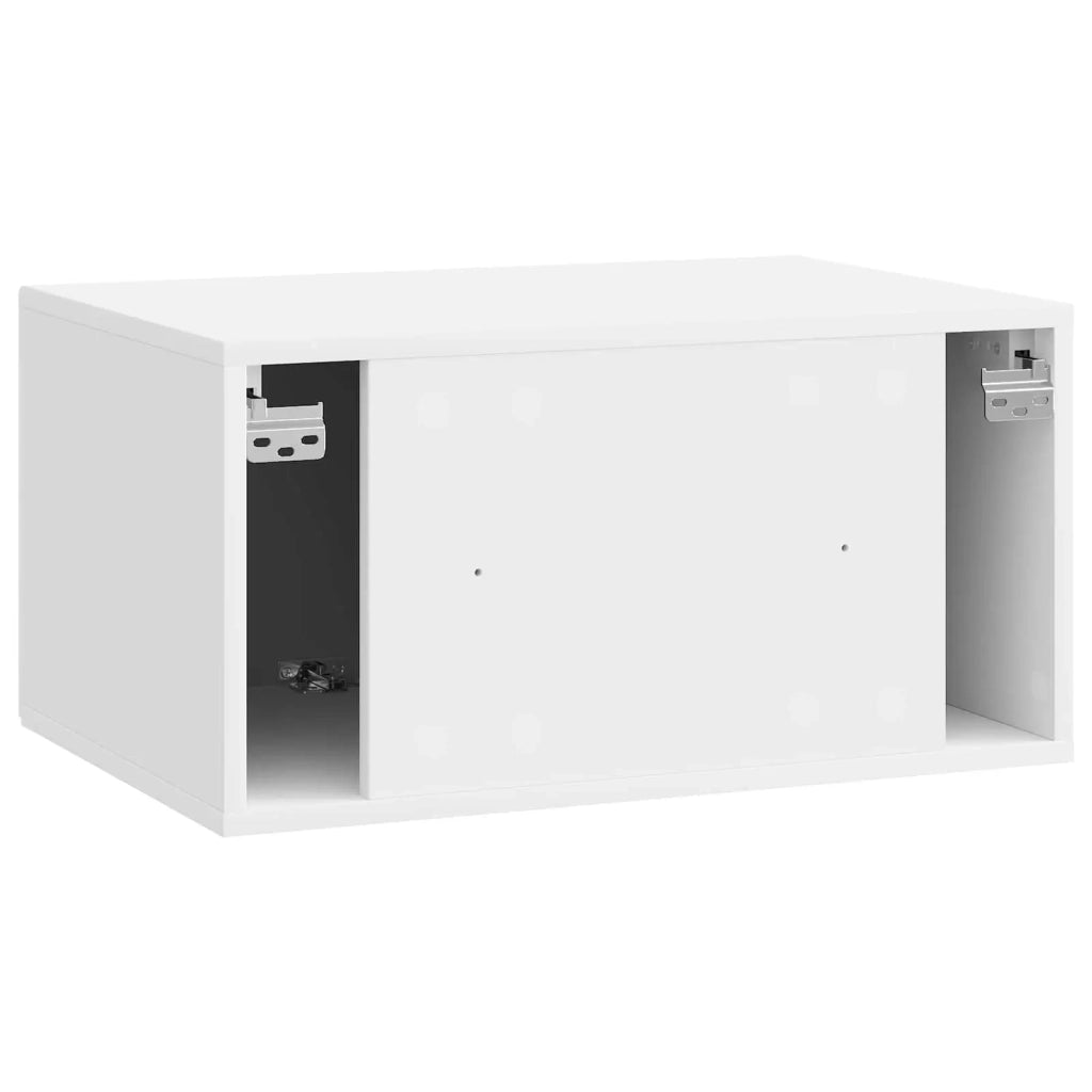 Mobile Porta TV da Muro Bianco Lucido 59,5 x 41 x 30 cm 899019