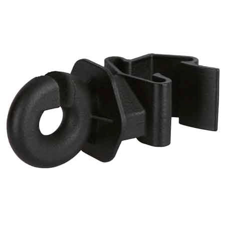 ISOLATORE CLIP AD ANELLO 'T-POST' Conf. 25 pezzi