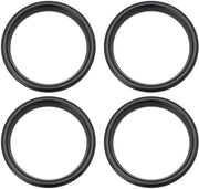 Decorative Luchtuitlaat Ringen in Alluminio - Nero - Set da 4 - Adatto per Audi A3 S3 Q2 - Migliora l'Aspetto Estetico