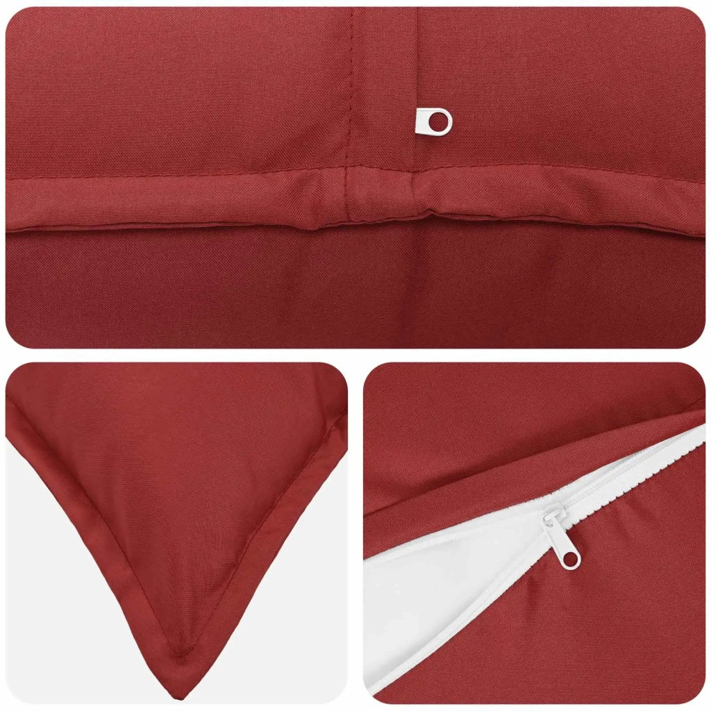 Federa 6 pcs HOUTEN Rosso Vino 45 x 45 cm Poliestere 918779