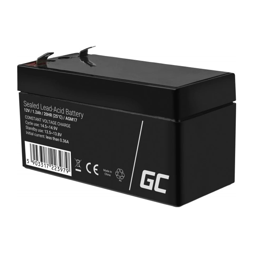 Batteria UPS al piombo sigillata Green Cell AGM17 (VRLA) 12 V 1.2 Ah