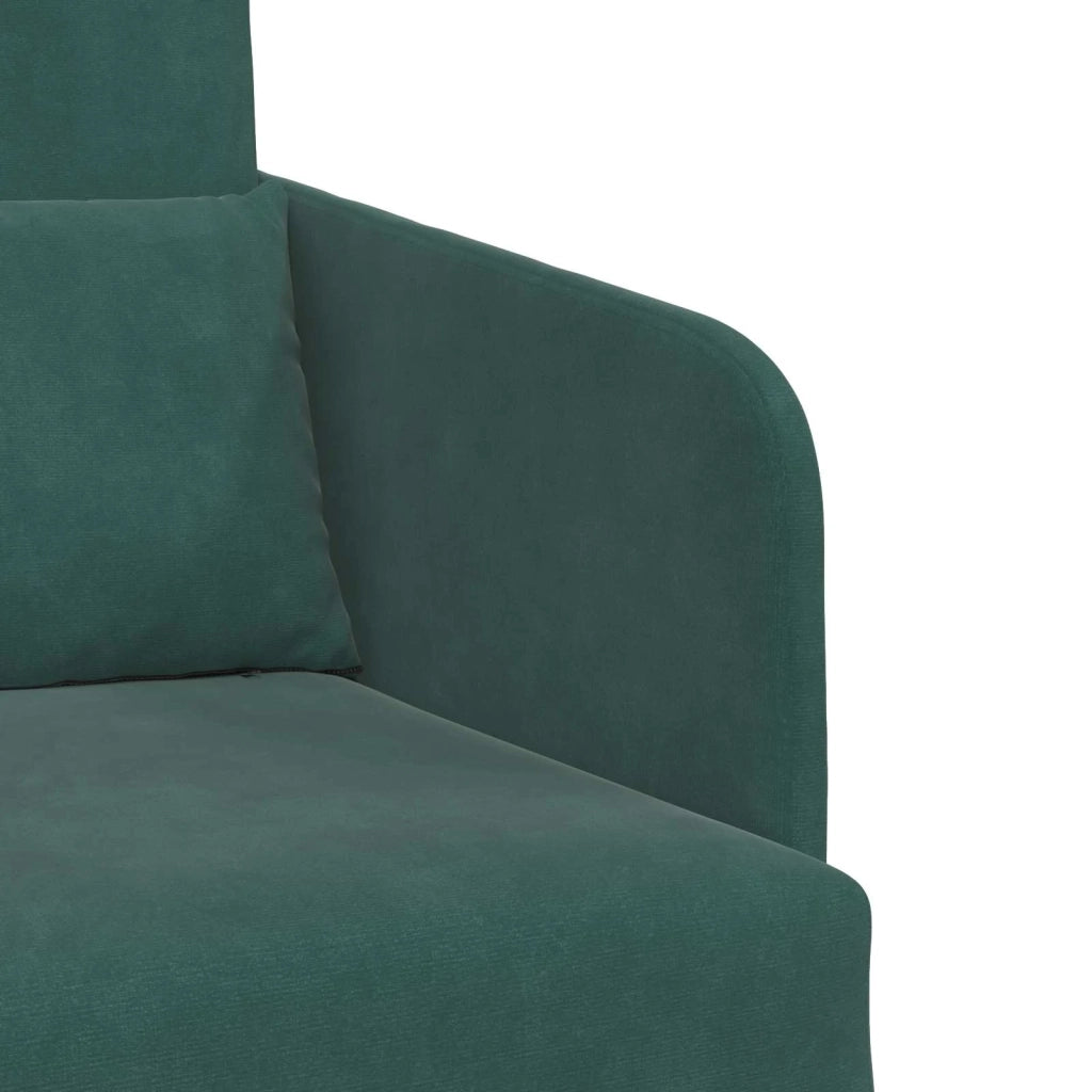 Divano letto | Sof¨¤ letto | Letto singolo Verde Scuro 65 x 80 x 83 cm Velluto
