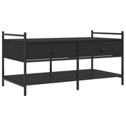 Tavolino da salotto | Tavolino da caff¨¨ | Tavolino da Soggiorno Nero 99x50x50 cm in Legno Multistrato