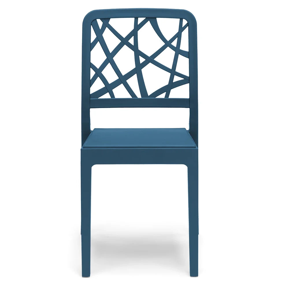 Sedia in polipropilene PENELOPE, impilabile, resistente ai raggi UV, design moderno, ideale per sala da pranzo, cucina, sala d’attesa, bar, ristoranti o giardino, colore Petrolio
