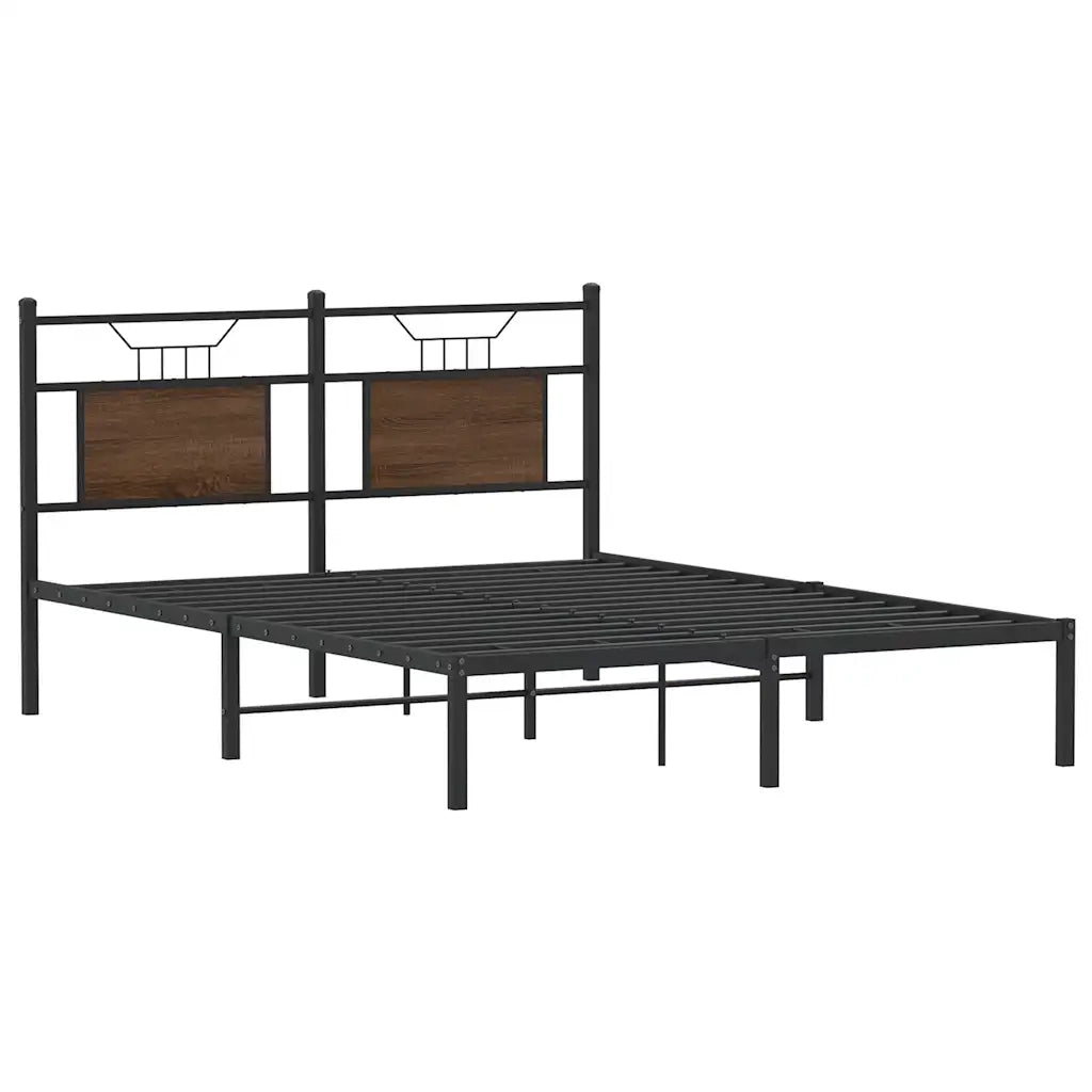 Giroletto senza Materasso Rovere Marrone 140x190 cm Truciolato 4106841