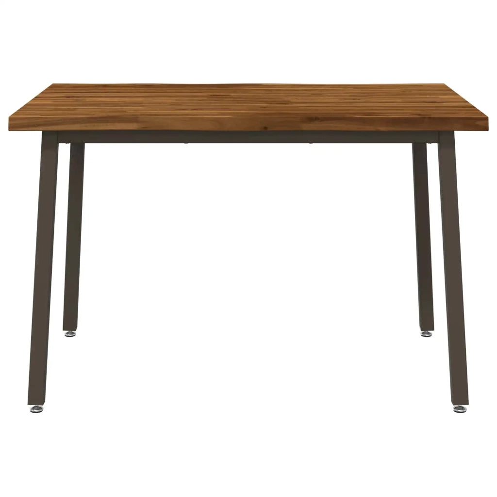 120 x 70 x 75 cm Legno di Acacia Massello Naturale e Caffè 937491