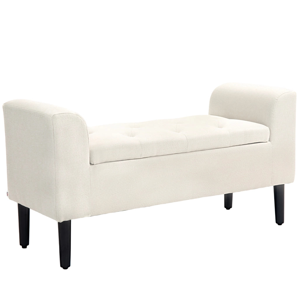 Divano a due posti contenitore con braccioli ¨C zephmum ¨C beige