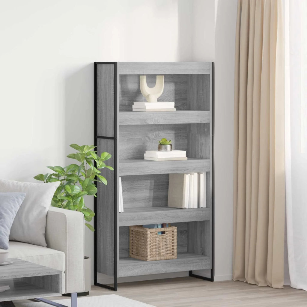 Armadio per Libri 2 pcs Grigio Sonoma 80 x 30 x 155 cm 3403007