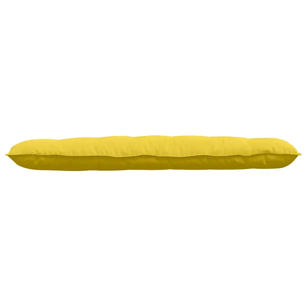Cuscino per Schiena Giallo Chiaro 160 x 19 x 50 cm Tessuto