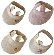 Cappello di paglia per bambina, cappello da spiaggia per bambini