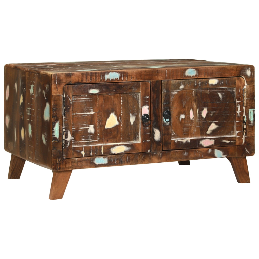Tavolino da CaffÃ¨ Multicolore 80x54x45 cm Legno di Recupero