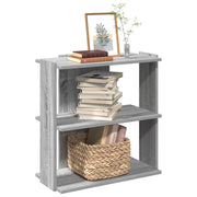 Libreria a 3 Ripiani Grigio Sonoma 60x30x60cm Legno Multistrato 860252