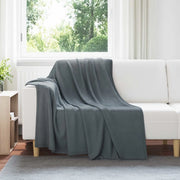 Coperte da Pile 24 pcs Grigio scuro 200 x 150 cm Panno