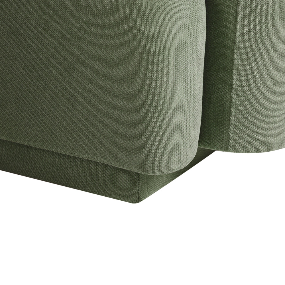 Poltrona in tessuto verde stile retro glam art decor con braccioli